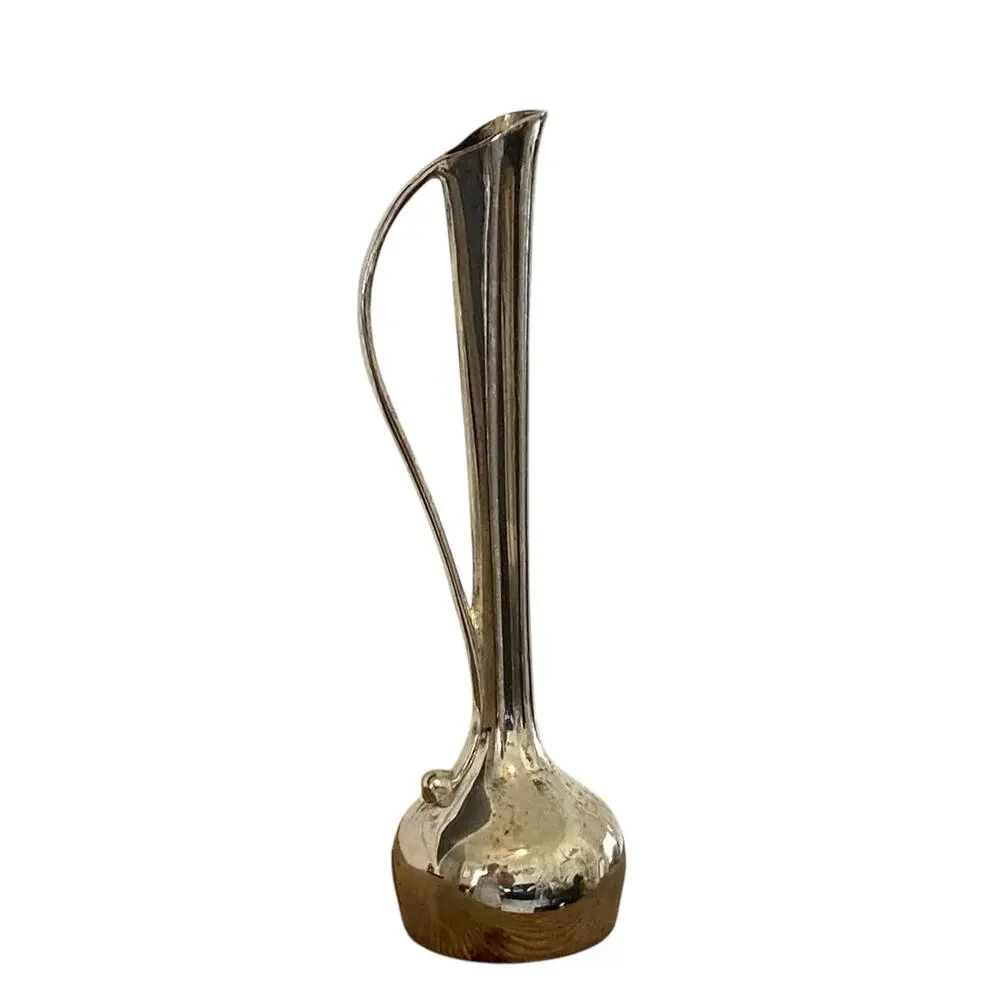 Vintage Davco Silver Ltd. Silver Single bud vase with handle *Flawed*
